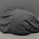 H.VERSAILTEX Stretch Couch Cover Loveseat Covers for 2 Cushion Couch Slipcover|Sofa Cover for Love seat 1 Piece with Elastic Bottom, Checked Jacquard Fabric(Loveseat 58'-70' Wide, Grey) (Neutral Gray)