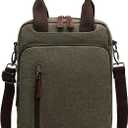 mygreen Small Canvas Crossbody Shoulder Bag Messenger Bag Work Bag (Army Green-l)