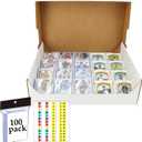 Card Sorting Tray With a lid,Cardboard Storage Organizing Raw For 20-Compartment Card Sorting Tray With index Labels,Sleeved for Mtg,Tcg,Sports Cards (Card Tray-1 PACK)