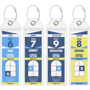 Cruise On Celebrity Cruise Luggage Tag Holder (4 Pack)  Fits All Celebrity Ships & Tags, Clear Travel Essentials for 2026-2027, Durable Waterproof Cruise Ship Accessories