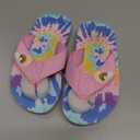 Saidoteto Boys Girls Flip Flops Child Summer Slip-on Thong Sandals Beach Pool Water Shoes(Little/Big Kid) (7-8 Toddler, Blue/Pink)