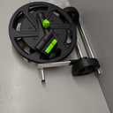 Garden Hose Reel Cart, Holds 75-150 Feet of 5/8-Inch Hose, Portable Hose Reel Cart With Wheels,Adjustable Handrail, Quick Hose Connector (Original, Black)