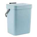 LALASTAR Compost Bin Kitchen, Small Compost Bin for Kitchen, Countertop Compost Bucket with Lid, Odorless Hanging Trash Can for RV/Office/Dog, Mini Food Waste Bin for Countertop, 3L/0.8 Gal, Blue