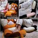Kawaii Cat Paw Chair Cushion Comfy Plush Desk Seat Pads Cozy Seat Cushion s Cat Claw Lumbar Back Support Pillow for Gamer Chair Floor Sofa Dining Room Bedroom