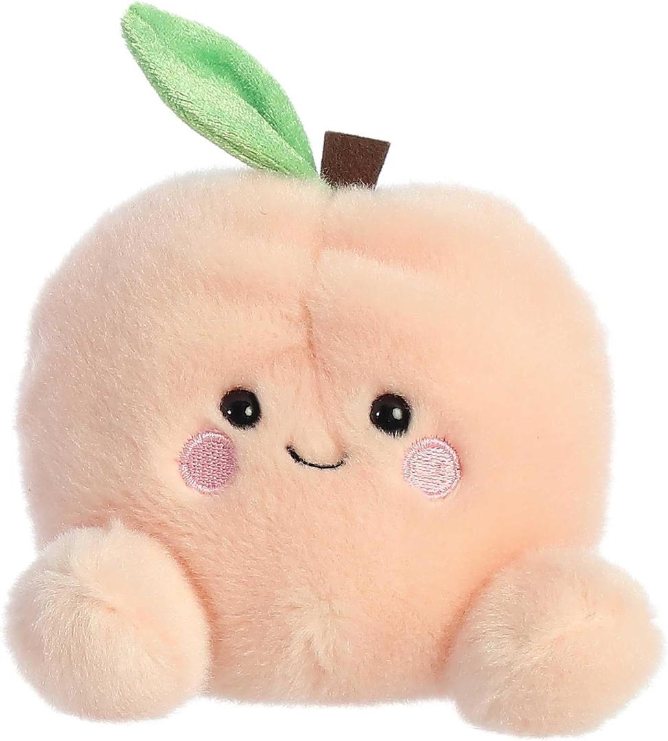 Aurora Adorable Palm Pals Mellow Peach Stuffed Animal - Fun Collectible Plush for Kids and Adult Collectors - Perfect for Decorating Rooms and Birthday Gifts - Pink 4.5 Inches