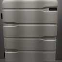 Coolife Luggage PC+ABS Expandable Hardshell Suitcase with TSA Lock, Spinner Checked Lightweight (White, 28in)