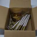 Modern Gold Chandelier,12 Lights Linear Pendant Light Fixtures LED Chandeliers for Dining Room Farmhouse Hanging Light for Bedroom,Living Room,Kitchen Island