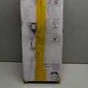 Zenna Home Tension Pole Shower Caddy Corner Organizer, Adjustable Standing Shower Caddy with 4 Baskets and Built in Towel Bar, Rust Resistant Bathroom Tension Rod Organizer, 60 to 97 Inch, Chrome