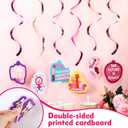 Feifeiya 30Pcs Women's History Month Hanging Swirls Party Decoration Freedom Equality Feminism Cutout Decors Supplies for Indoors and Outdoors Women's History Month Decor Hanging Ceiling Streamers