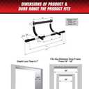 SteelCrush Pull Up Bar for Doorway No Screws, No Damage Door Frame Chin Up Bar for Apartments & Renters, Multi-Grip Upper Body Workout, Fits 2736" Doorways, 330 lbs Capacity