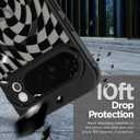 MOWIME Magnetic for Google Pixel 10 Pro XL Case, [Compatible with MagSafe] Cute Checkered Pattern for Women Girls Shockproof Translucent Matte Protective Case for Pixel 10 Pro XL 6.8 Inch, 2025