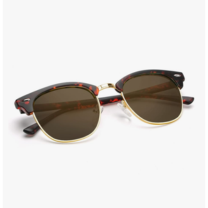 KALIYADI Polarized Sunglasses for Men and Women Semi-Rimless Frame Driving Sun glasses UV Blocking