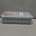 WIBIMEN Ice Cube Tray with Lid and Bin - Round Ice Trays for Freezer with Lid - Ice Cube Trays for Freezer with Ice Container (0.8"-2PACK Blue)