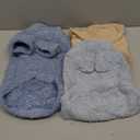 Dog Sweater, 3 Pack Sweaters for Dogs Girl, Dog Clothes for Dogs Male or Boy, Ultra Soft and Warm Puppy Coat for Winter Christmas (Small, Light Blue, Blue, Khaki)