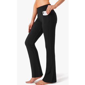 G Gradual Women's Yoga Pants 4 Pockets High Waist Dress Pants Tall Bootcut Work Pants Color: Black, Size Large