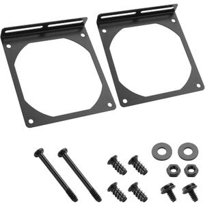 YAODHAOAD Fan Mount Stand Bracket, Metal Computer Case Fan Mount Rack Kit, Universal PC Case Fan Holder Accessory for Enhanced Cooling System DIY (2PCS) (12CM)