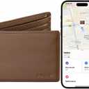 HiWe Anti-Lost Bifold Men Wallet with Find My, Genuine Leather, RFID, Original Design, Brown