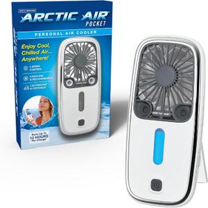 Arctic Air Pocket Small Portable Fan, Powerful, Personal Air Cooler with 3 Adjustable Speeds, 12-Hour Battery Life, Hand Fan for Indoor and Outdoor Use