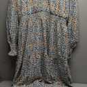 PRETTYGARDEN Women's Floral Maxi Dress 2026 Fall Long Sleeve V Neck A Line Long Flowy Spring Party Boho Dresses, XX-Large (Floral Blue White)