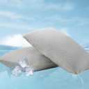 Moonrite Cooling Pillows Queen Size Set of 2 - Shredded Memory Foam Pillows, Breathable Bed Pillows for Side/Back/Stomach Sleepers, Machine Washable Cover for Hot Sleepers 20x30 Inches, 2 Pack