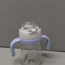 NCVI PPSU Milk Straw Sippy Cup Spill Proof for Toddlers 1-3 Years Old, Lightweight Baby Training Water Bottle with Weighted Straw/Handle/Strap/Lid, Baby's First Straw Cup, BPA-free 10floz (Blue)