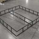 King Box Spring, 9 Inch High Profile Box-Spring with Fabric Bed Cover, Noise Free Sturdy Metal Frame, Heavy Duty Steel Structure Mattress Foundation, Easy Assembly