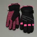 MOREOK Waterproof & Windproof -30F Winter Gloves for Men/Women, 3M Thinsulate Thermal Gloves Touch Screen Warm Gloves for Skiing,Cycling,Motorcycle,Running (Medium, Pink)