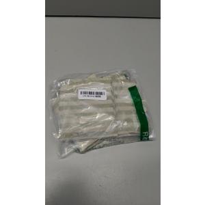 Jinchan Striped Linen Kitchen Curtains 20 Inches Length Tier Curtains Farmhouse Modern Cafe Style Small Window Treatments Airy Light Filtering Rod Pocket for Living Room Bathroom 2 Panels Sage Green