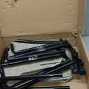 Veehoo Cooling Elevated Dog Bed, Raised Pet Cot with Guardrail & Slope Headrest, Durable Breathable Teslin Mesh, Non-Slip Feet, Washable Dog Couch Bed for Indoor & Outdoor, 47" x 32", Beige Coffee