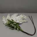 4PCS White Artificial Wisteria Hanging Flowers 40'' Tall Lush Fake Wisteria Flowers for Floor Vases Silk Wisteria Flowers for Wedding Arch Ceremony Window Box Home Garden Backdrop Decor (White)