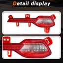 TODO Rear Fog Lights Bumper Reflector lamps Tail Light Left Right for Hyundai Sonata 2020-2021, Driver and Passenger Side