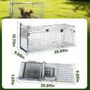 26" Heavy-Duty Folding Live Animal Trap Cage
Animal Trap Cage for Squirrels,Kittens,Opossums