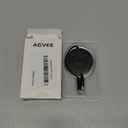 AGVEE 0.3ft Fixed / 2.3ft Extend USB-C to C Charger Cable Mountable One Way Retractable 60W Fast Charging Cord, Pocket-Sized for iPhone 16 15, Samsung, Android, Desk Organizer, Black