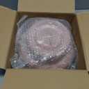 U-QE 60PCS Pink Plates for Party - Pink Plastic Plates Disposable Heavy Duty - Clear Pink Plastic Plates for Mother's Day Including 30 Plastic Dinner Plates 10" & 30 Plastic Dessert Plates 7"