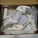 Naturalizer Womens Morgan Ankle Strap Dress Sandal Warm White 7.5 M
