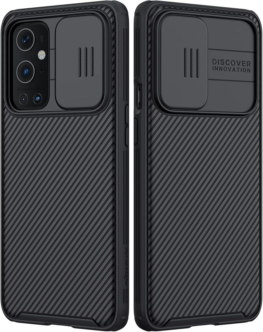 Nillkin OnePlus 9 Pro Case - Slide Camera Cover, Upgraded CamShield Pro 2021 - Black