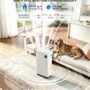 4500 Sq Ft Dehumidifier for Basement, Max 80 Pint with Drain Hose, White