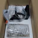 AONEON Wall Light Fixtures Matte Black Bathroom Vanity Lights Over Mirror with White Frosted Glass, Wall Lamps for Hallway Washroom Porch Entrance T001MB-L1