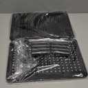 TV/Monitor Riser Desktop Stand, Flat Screen, Sturdy Metal Laptop Computer Shelf for Printer, iMac, 3 Height Adjustable PC with Mesh Platform , 2 Pack