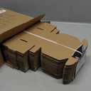 50 Pack 4x4x1'' Small Shipping Boxes, White Corrugated Cardboard Mailers for Mailing Packaging Business (W441-50)