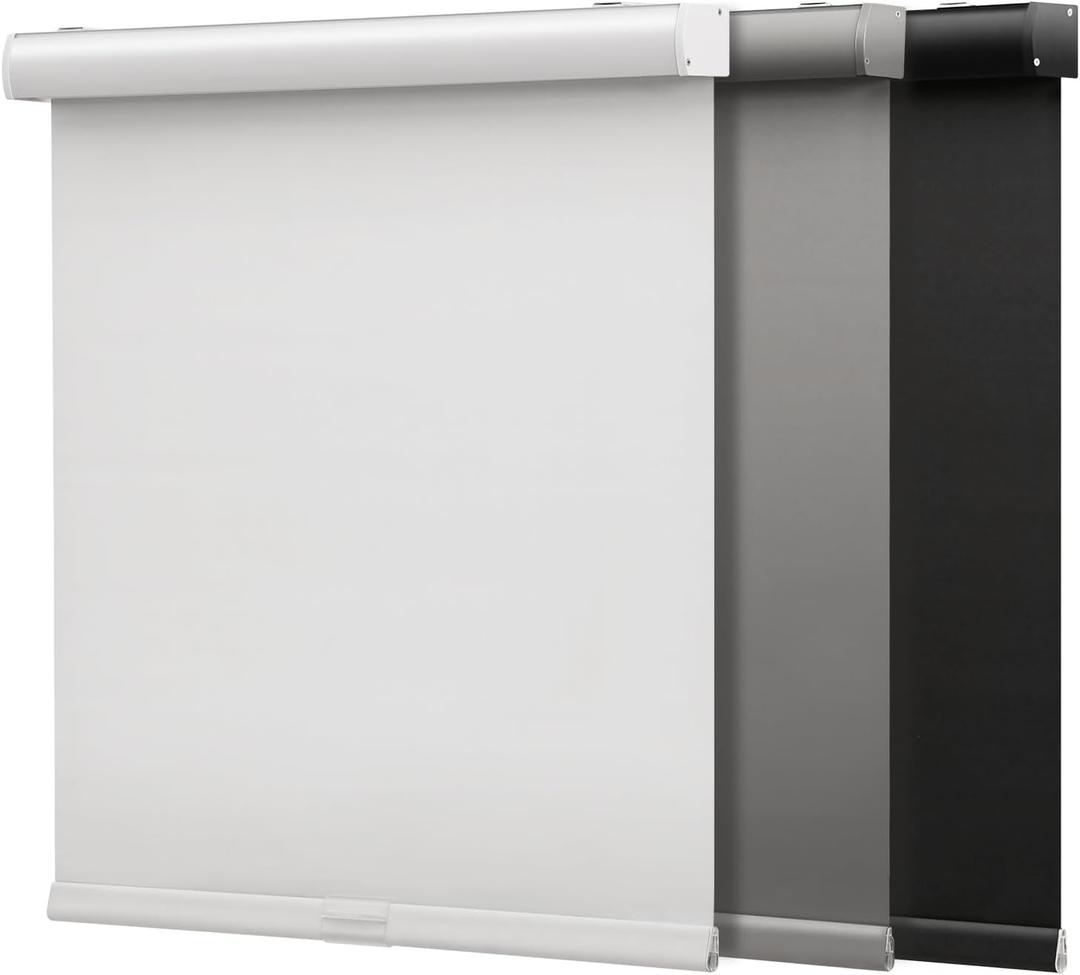 SMONTER Cordless Blackout Roller Shades for Windows- Room Darkening Roller Blinds with Valance, High Shading & UV Protection, 41" W x 72" H, White