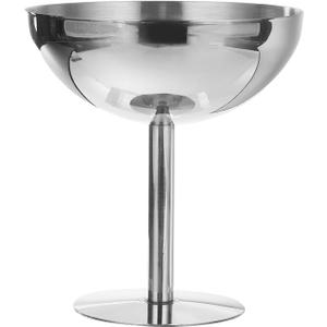 uxcell Stainless Steel Martini Cocktail Glasses, 1Pcs 450ml/16 OZ Unbreakable Martini Glasses, Metal Shatter Proof For Wedding, Parties, GiftSilver