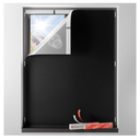 Sumobaby Blackout Curtains for Bedroom Portable 24"x42",No Drill Black Out Shades with Upgraded Hook&Loop Tapes,100% Blackout Window Cover,Thermal Insulated Blinds for Bedroom,Nursery(1 Panel,Black)