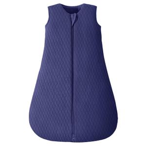 Yoofoss Baby Sleep Sack 0-6 Months TOG 2.5 Winter Baby Wearable Blanket, 100% Cotton Infant Sleeping Sack 2-Way Zipper Warm Quilted Sleepsack, Navy (Small)