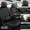 Car Seat Covers Full Set for 5 Seats Lumbar Support Breathable