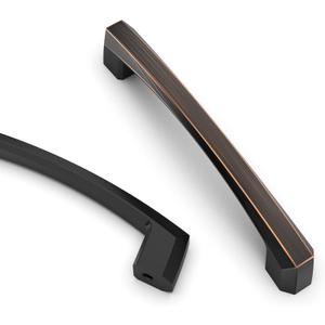 Asidrama 10 Pack 4 Inch(102mm) Oil Rubbed Bronze Kitchen Cabinet Handles, Cabinet Pulls Kitchen Cabinet Hardware for Cupboard Drawer Pulls