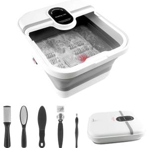 Mom Christmas Gifts for Women, Mens Gifts for Dad - Pedicure Foot Spa, Foot Spa Bath Massager with Heat, Collapsible Bath Soak Tub, Portable for Any Casual Scene to Help You Relax