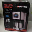 Mueller Ultra Brew Thermal Coffee Maker, 8 cup (34oz) Carafe, Keep Warm, Auto Shut-Off, LCD Display Coffee Machine, Programmable, Delay Brew Function, Stainless Steel