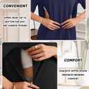 3 Pack Women's Oversize Nursing Shirts | Breastfeeding Tops, with Hidden Zippers, Loose Fit Short Sleeve T-shirts, Maternity Lounge Tee, Mama Clothes, Soft Fabric