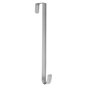 Sattiyrch 15" Wreath Hanger for Front Door Metal Over The Door Single Hook, Silver (1)